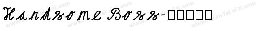 Handsome Boss字体转换